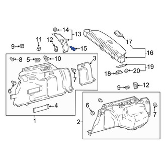 Mercedes-Benz OE - Power Door Resistance Pinch Sensor Rivet