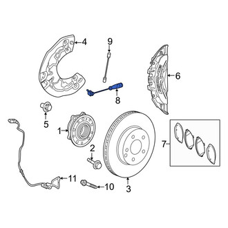 Mercedes-Benz OE - Front Disc Brake Pad Wear Sensor