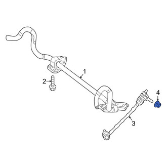 Mercedes-Benz OE - Rear Suspension Stabilizer Bar Link Nut
