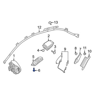 Mercedes-Benz OE - Lower Instrument Panel Air Bag Screw
