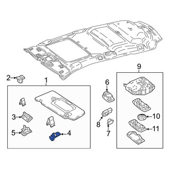 Mercedes-Benz OE - Left Sun Visor Cap
