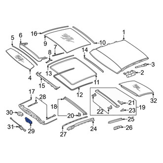 Mercedes-Benz OE - Sunroof Motor