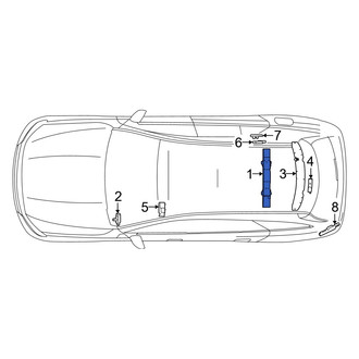 Mercedes-Benz OE - Rear Radio Antenna Assembly