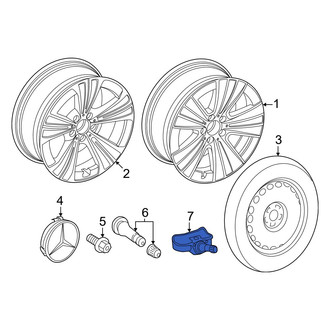 Mercedes-Benz OE - Tire Pressure Monitoring System (TPMS) Sensor