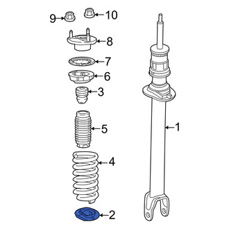 Mercedes-Benz OE - Front Lower Coil Spring Insulator