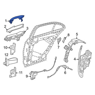Mercedes-Benz OE - Front Left Outer Exterior Door Handle