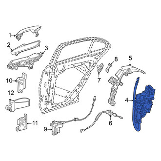 Mercedes-Benz OE - Rear Right Door Latch Assembly