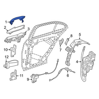 Mercedes-Benz OE - Front Left Outer Exterior Door Handle