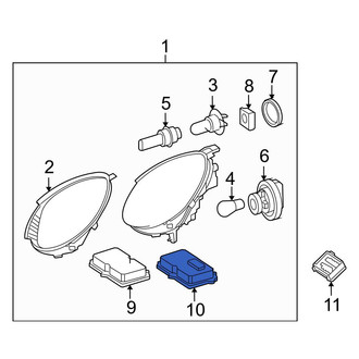 Mercedes-Benz OE - Front Headlight Control Module