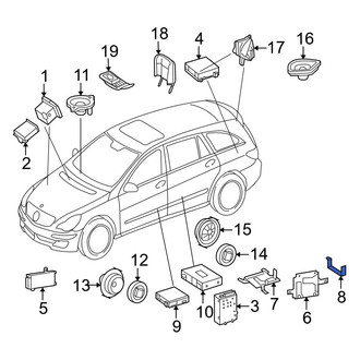 Mercedes-Benz OE - Radio Amplifier Bracket