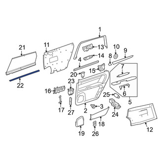 Mercedes-Benz OE - Front Right Exterior Door Handle Cover