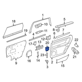 Mercedes-Benz OE - Front Left Door Window Lock-Out Switch