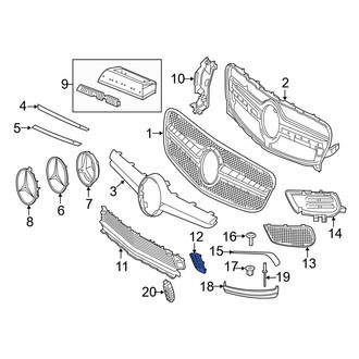 Mercedes-Benz OE - Front Right Lower Grille