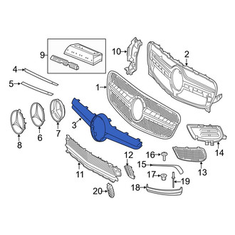 Mercedes-Benz OE - Front Grille Molding