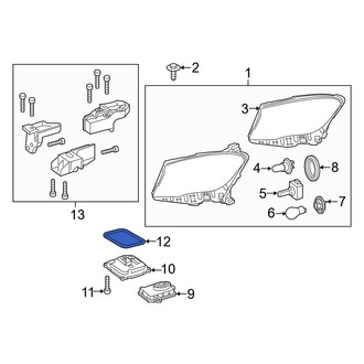 Mercedes-Benz OE - Headlight Control Module Gasket