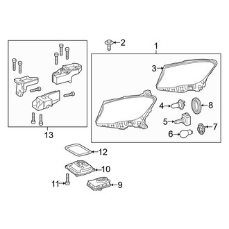 Mercedes-Benz OE - Front Lamps - Headlamp Components