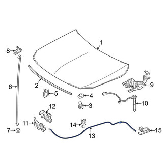 Mercedes-Benz OE - Front Hood Release Cable