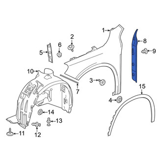 Mercedes-Benz OE - Rear Left Fender Seal