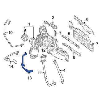 Mercedes-Benz OE - Turbocharger Coolant Line