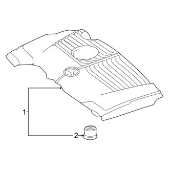 Mercedes-Benz OE - Engine Appearance Cover (W/O High Output)