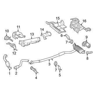 Mercedes-Benz OE - Exhaust System - Exhaust Components (With High Output), (Base / 4Matic)