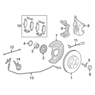 Mercedes-Benz OE - Front Suspension - Brake Components