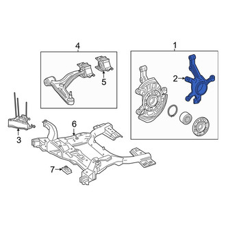 Mercedes-Benz OE - Front Right Steering Knuckle