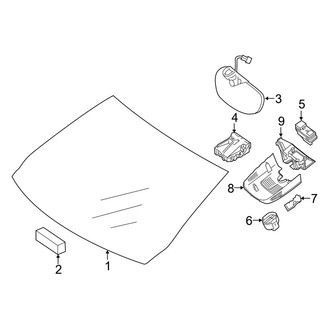 Mercedes-Benz OE - Windshield - Glass