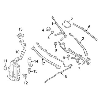Mercedes-Benz OE - Windshield - Wiper & Washer Components