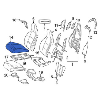 Mercedes-Benz OE - Front Right Seat Cover