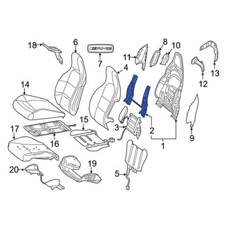Mercedes-Benz OE - Front Right Seat Back Cushion Spring