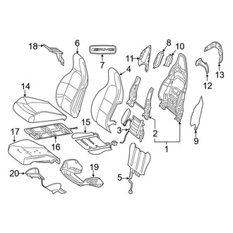 Mercedes-Benz OE - Seats & Tracks - Passenger Seat Components (AMG Performance Seat)