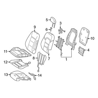 Mercedes-Benz OE - Seats & Tracks - Driver Seat Components (Standard Seat)