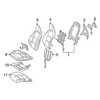 Mercedes-Benz OE - Seats & Tracks - Driver Seat Components (Seat)