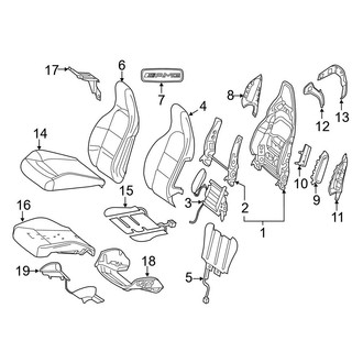 Mercedes-Benz OE - Seats & Tracks - Driver Seat Components (AMG Performance Seat)