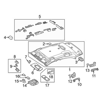 Mercedes-Benz OE - Roof - Interior Trim (W/O Panoramic Roof)