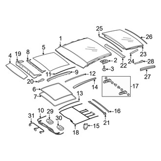 Mercedes-Benz OE - Roof - Sunroof (With Panoramic Roof)