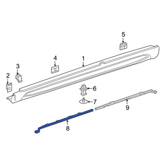 Mercedes-Benz OE - Front Left Rocker Panel Molding Bracket