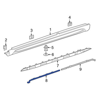 Mercedes-Benz OE - Front Left Rocker Panel Molding Bracket