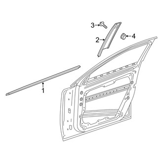 Mercedes-Benz OE - Front Door - Exterior Trim