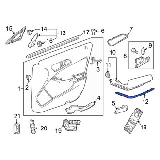Mercedes-Benz OE - Front Left Door Trim Molding