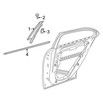 Mercedes-Benz OE - Rear Door - Exterior Trim