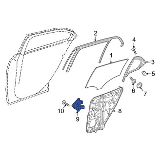 Mercedes-Benz OE - Rear Left Window Motor