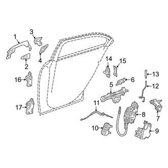 Mercedes-Benz OE - Rear Door - Lock & Hardware