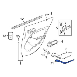 Mercedes-Benz OE - Front Left Door Trim Molding