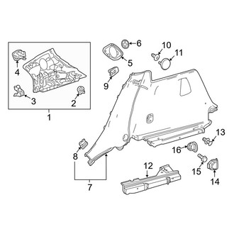 Mercedes-Benz OE - Quarter Panel - Interior Trim