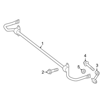 Mercedes-Benz OE - Rear Suspension - Stabilizer Bar & Components (FWD)