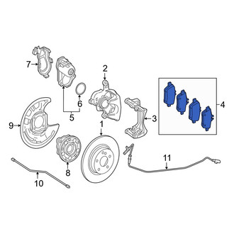 Mercedes-Benz OE - Rear Disc Brake Pad Set