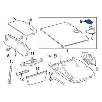 Mercedes-Benz OE - Rear Spare Tire Compartment Cover Latch