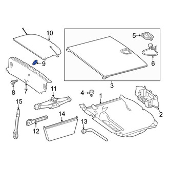 Mercedes-Benz OE - Liftgate Trim Scuff Plate Cap
